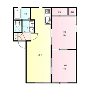 カルチェ A【2階】の間取り