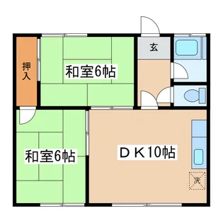 コダマハイツ1【1階】の間取り