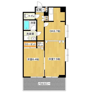 宮城県仙台市泉区泉中央4【マンション】の間取り