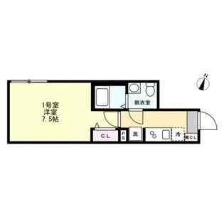 ベイルーム相模大野【1階】の間取り