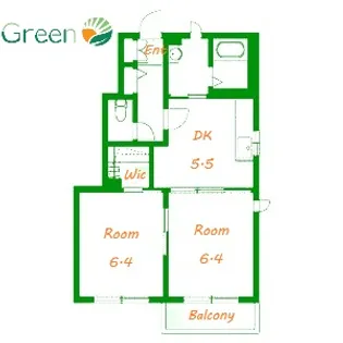 神奈川県茅ヶ崎市東海岸南4【アパート】の間取り