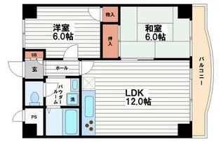 第五双基マンション【5階】の間取り