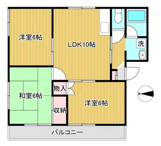 グリーンヒルズ南大泉C棟【2階】の間取り