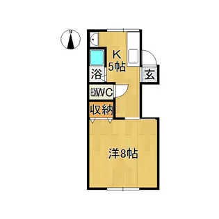 クラサンアシックスギャラント【2階】の間取り