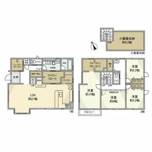神奈川県横浜市戸塚区品濃町【一戸建】の間取り