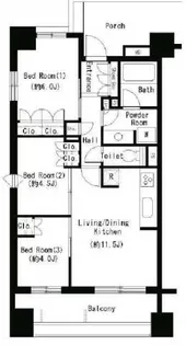 パークアクシス大塚【6階】の間取り