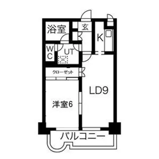 錦ハーモニービル【10階】の間取り