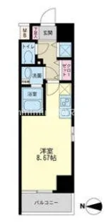 JMFレジデンス大阪福島【7階】の間取り