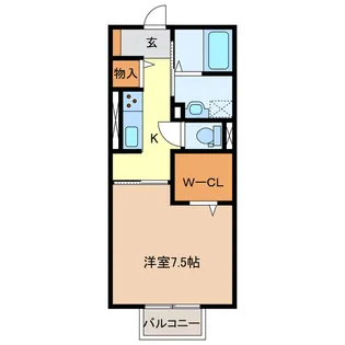 ディーシャンブル上浜町【2階】の間取り
