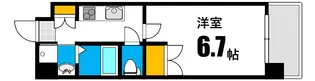ISI BLDG FUNAIRI【10階】の間取り