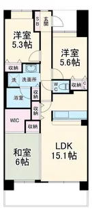 アソシエール溝の口【4階】の間取り