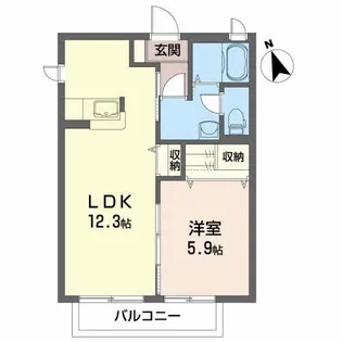 サンマリノ【2階】の間取り