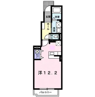 カレント・ハッピー・ハウス【1階】の間取り