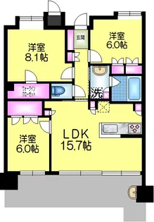 アルファグランデ篠崎【12階】の間取り