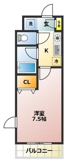 ガナドール福新【3階】の間取り