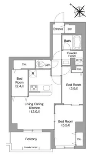 東京都江東区枝川1【マンション】の間取り