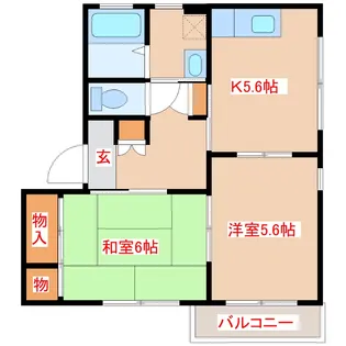 K-rosso【2階】の間取り