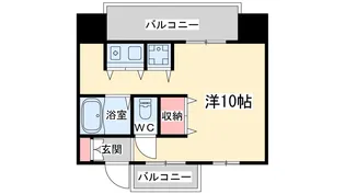 ドゥマン梅田【9階】の間取り