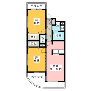 MIYAKOマンション【1階】の間取り
