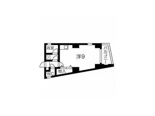 1Rの間取り画像