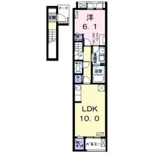 ブルックサイド【2階】の間取り