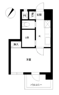 スカイコート東日本橋【4階】の間取り