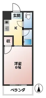 津上ビル【4階】の間取り