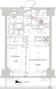 1LDKの間取り画像