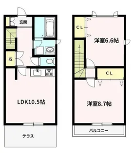 神奈川県横浜市戸塚区上矢部町【一戸建】の間取り