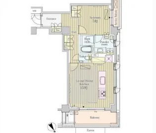 パークアクシスプレミア表参道【4階】の間取り