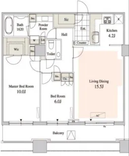 東京都品川区北品川3【マンション】の間取り