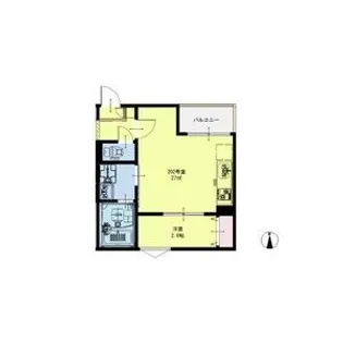 R-SMARTスカイヒル長町【2階】の間取り