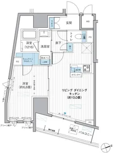 栖ーすみかー浅草蔵前【7階】の間取り
