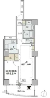 コラム神泉【2階】の間取り
