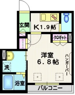 フィオーレ北千住【2階】の間取り
