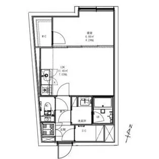 Ludens中板橋II【3階】の間取り