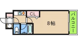 プルメリア玉出【6階】の間取り
