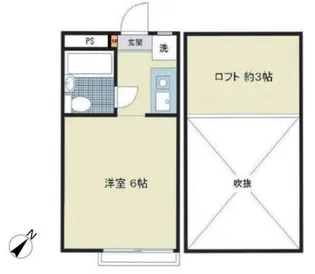 シャンブルドットつつじヶ丘【1階】の間取り