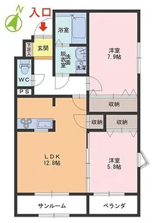 スパークル【2階】の間取り