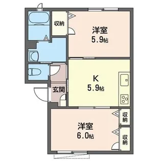PARK RESIDENCE【1階】の間取り