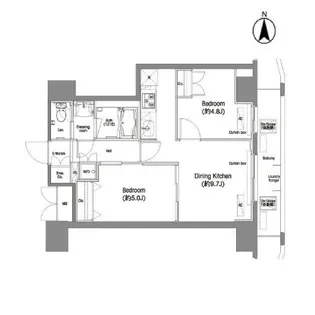 コンフォリア西蒲田【14階】の間取り