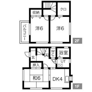 埼玉県越谷市蒲生本町【一戸建】の間取り