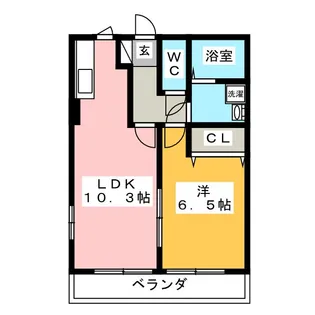 ボナール西塚【2階】の間取り