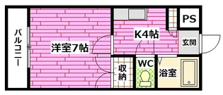 カーサ青崎【1階】の間取り