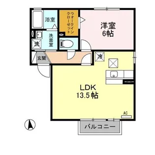 グリーン・リーフ熊倉 A【1階】の間取り