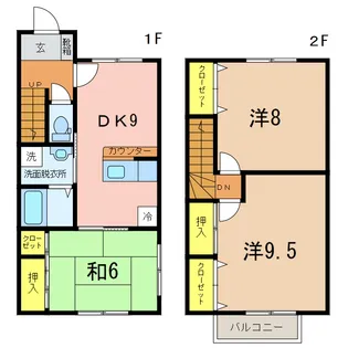 コーポMELONの間取り