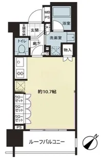 ライオンズアイル赤坂【12階】の間取り