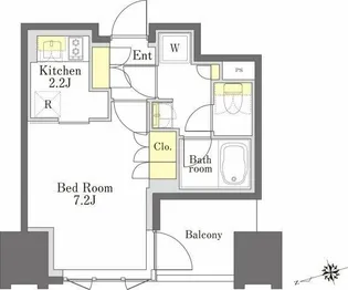 びゅうリエットグラン新宿戸山【10階】の間取り