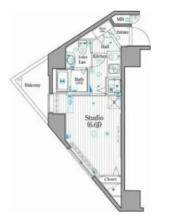ガーラ・シティ王子【8階】の間取り
