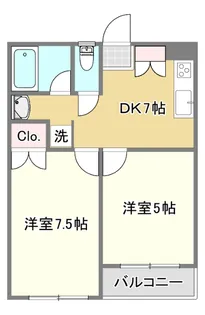 グランデッサ代沢【2階】の間取り